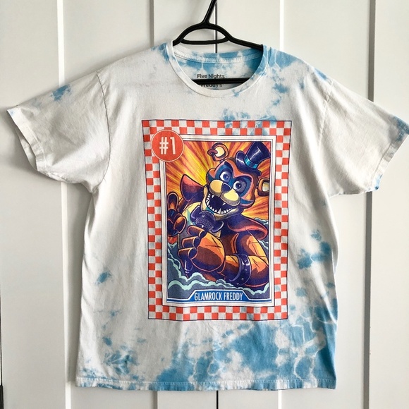Five Nights At Freddy's: Security Breach, Glamrock Freddy, Tie-Dye T-Shirt, Med - Picture 1 of 9